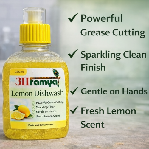 Lemon Dishwash – Powerful Cleaning with a Natural Touch (250)