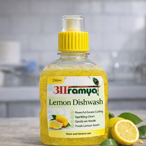 Lemon Dishwash – Powerful Cleaning with a Natural Touch (250)