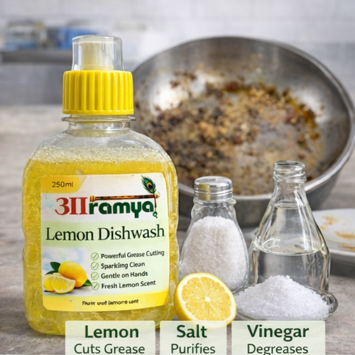Lemon Dishwash – Powerful Cleaning with a Natural Touch (250)