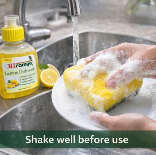 Lemon Dishwash – Powerful Cleaning with a Natural Touch (250)