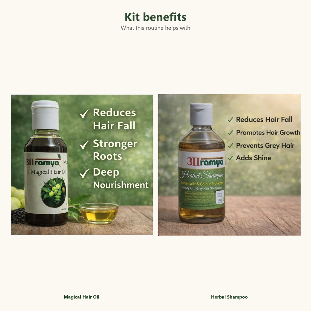Hair Care Duo — Oil & Shampoo — Benefits